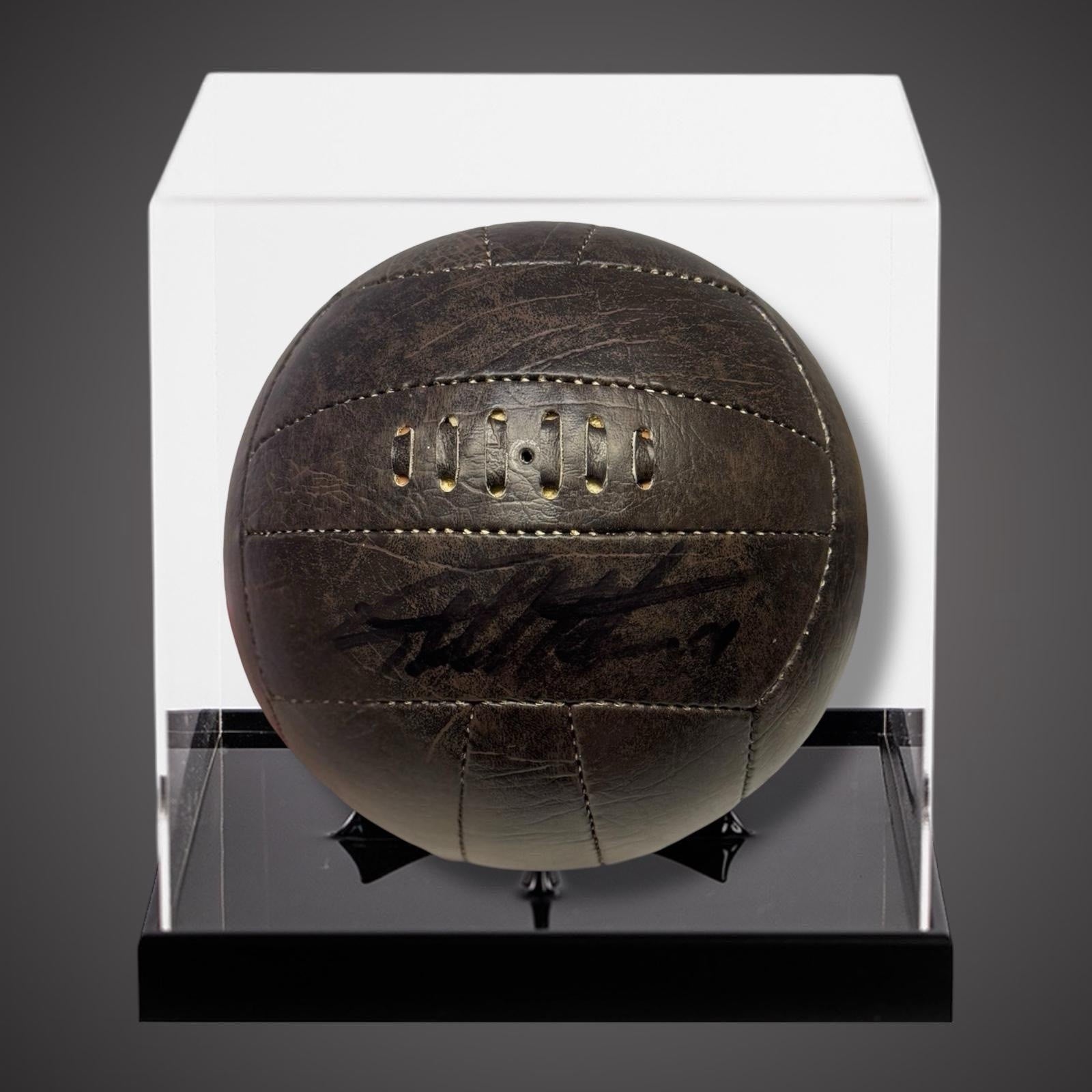 Sir Geoff Hurst Hand Signed Ball With COA In A Acrylic Display Case £1450