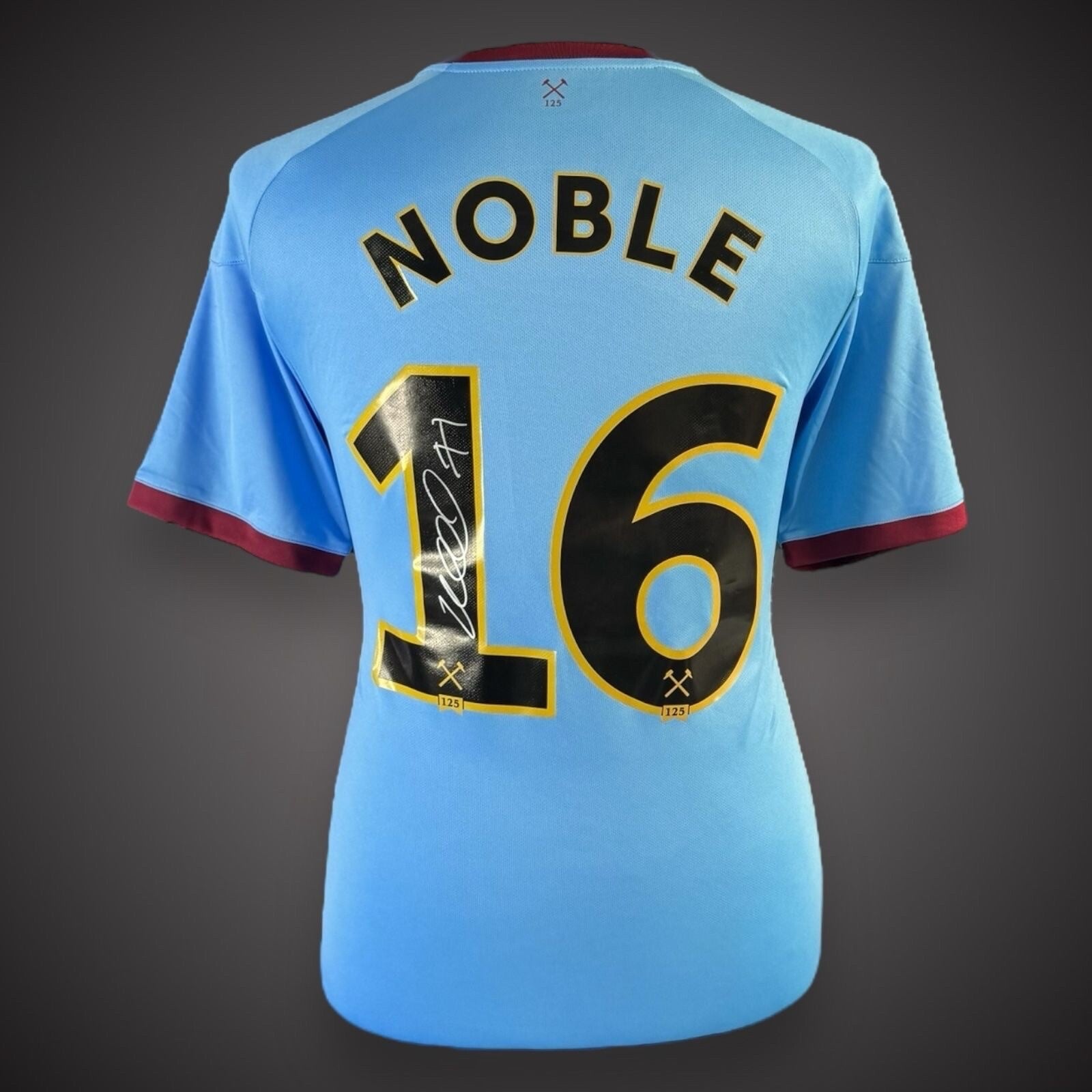 Mark Noble Hand Signed West Ham Football Shirt With COA £2990