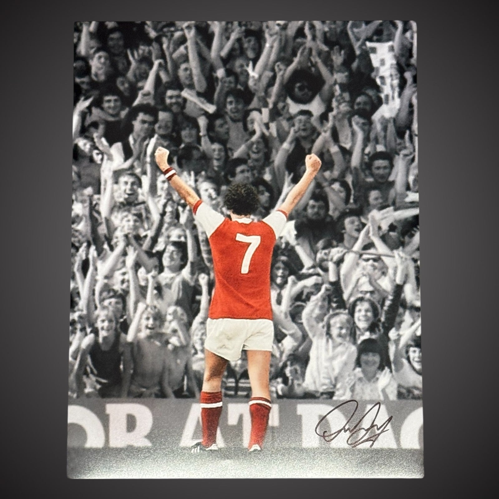 Liam Brady Hand Signed Photograph Approx 16x12 £250