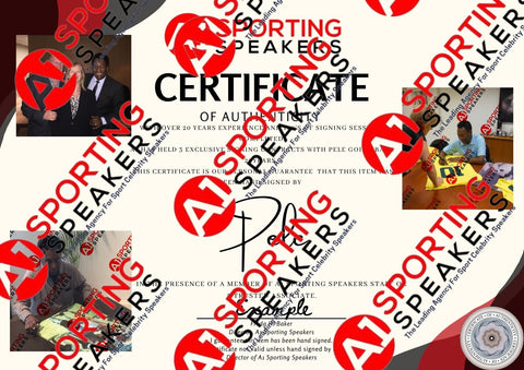 Framed Pele Brazil Front Hand Signed Shirt Very Rare Fantastic Item £8992