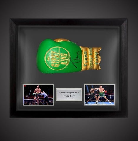 Gypsy King- Tyson Fury Hand Signed Boxing Glove With COA £324 Dome Framed0