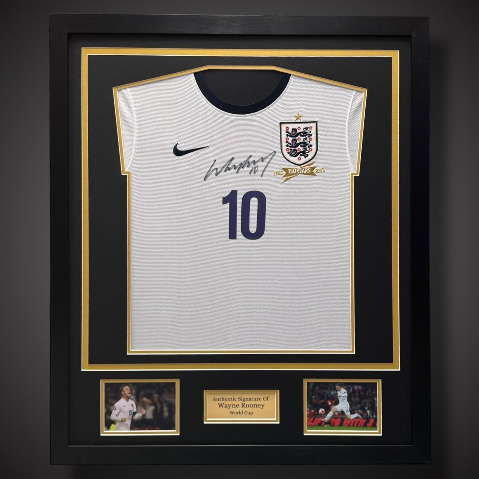 Wayne Rooney Hand Signed 2013/14 Framed England Shirt World Cup- £2900
