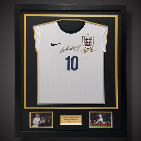 Wayne Rooney Hand Signed 2013/14 Framed England Shirt World Cup- £2900