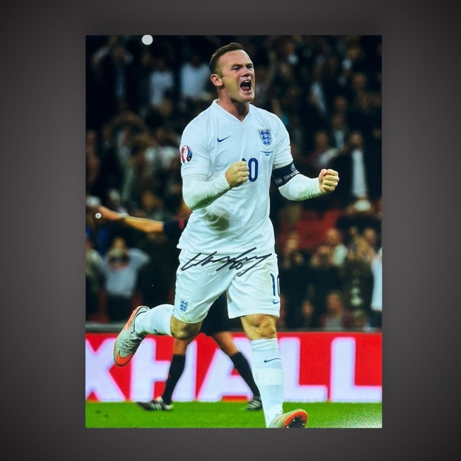 Wayne Rooney ENGLAND Hand Signed 16x12 Photograph With COA £39.990