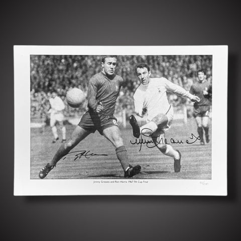 Jimmy Greaves And Ron Harris 1967 Dual Signed Photo COA £29.99 16X230