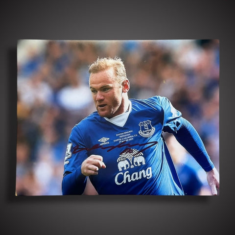 Everton Wayne Rooney Hand Signed £25 12X160