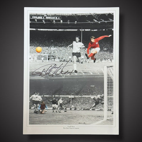 Sir GEOFF HURST Hand Signed Photograph- West Ham United Football Club £29.990