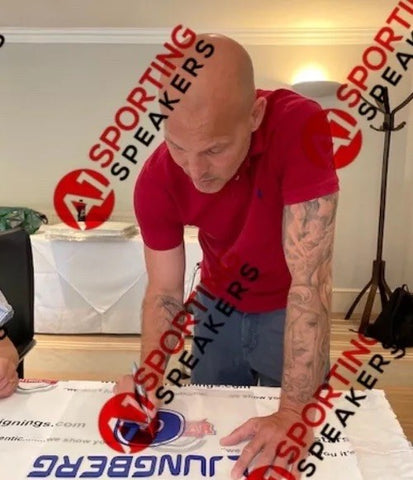 Freddie Ljungberg Hand Signed Sweden Framed Football Shirt  £2992