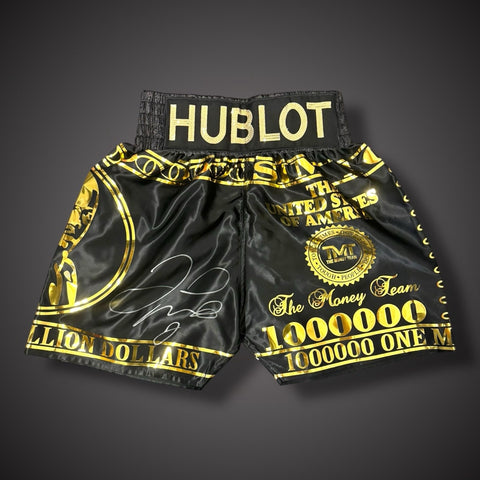 Floyd Mayweather Hand “Hoblot” Boxing Shorts £599  The Money Team0