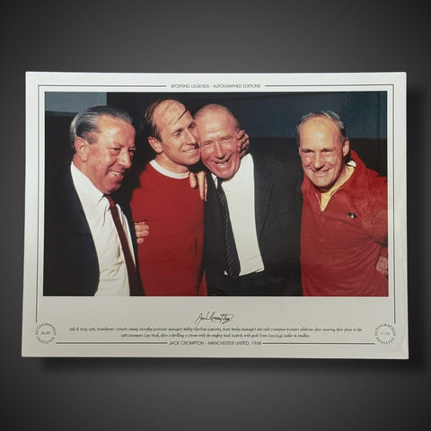 Framed Jack Crompton Manchester United 1958 Hand Signed Photo £44.991