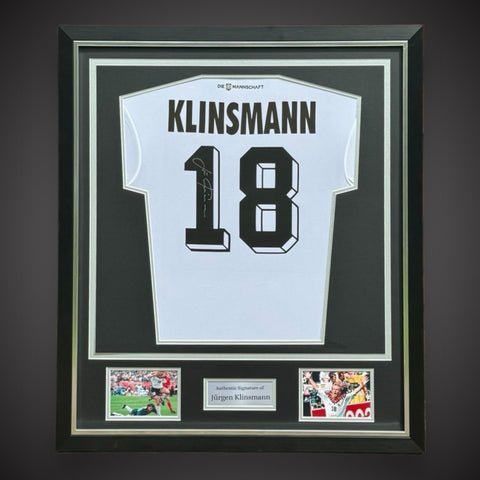 Deluxe Framed Jurgen Klinsmann Signed Germany Shirt With COA £3990