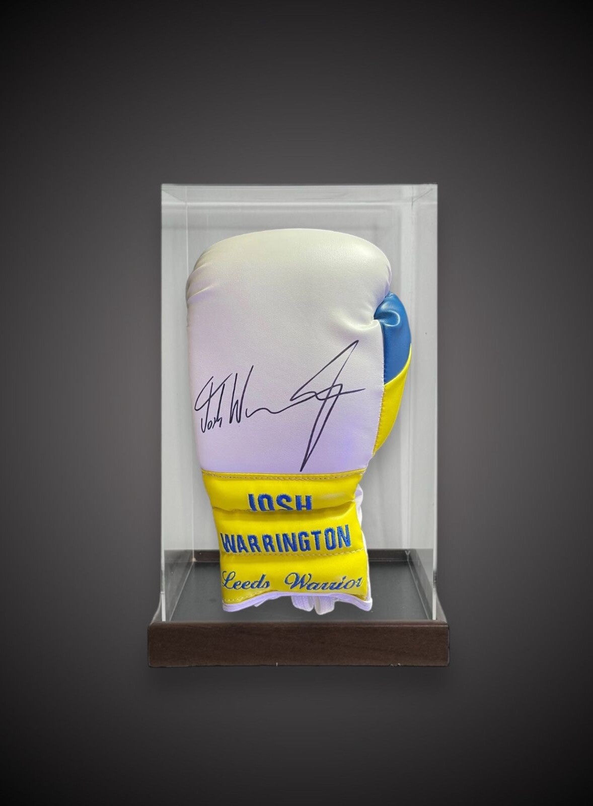 Josh Warrington Hand Signed Boxing Glove In A Acrylic Case £165 With COA0
