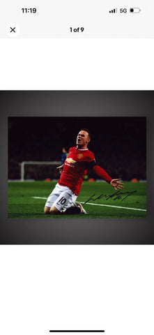 WAYNE ROONEY 4 SIGNED 12x8 Photographs Private Signing 4 COA’s Trade Deal £79.994