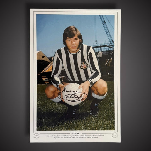 Newcastle United Malcolm MacDonald Signed Photograph 18x12 £25 12X180