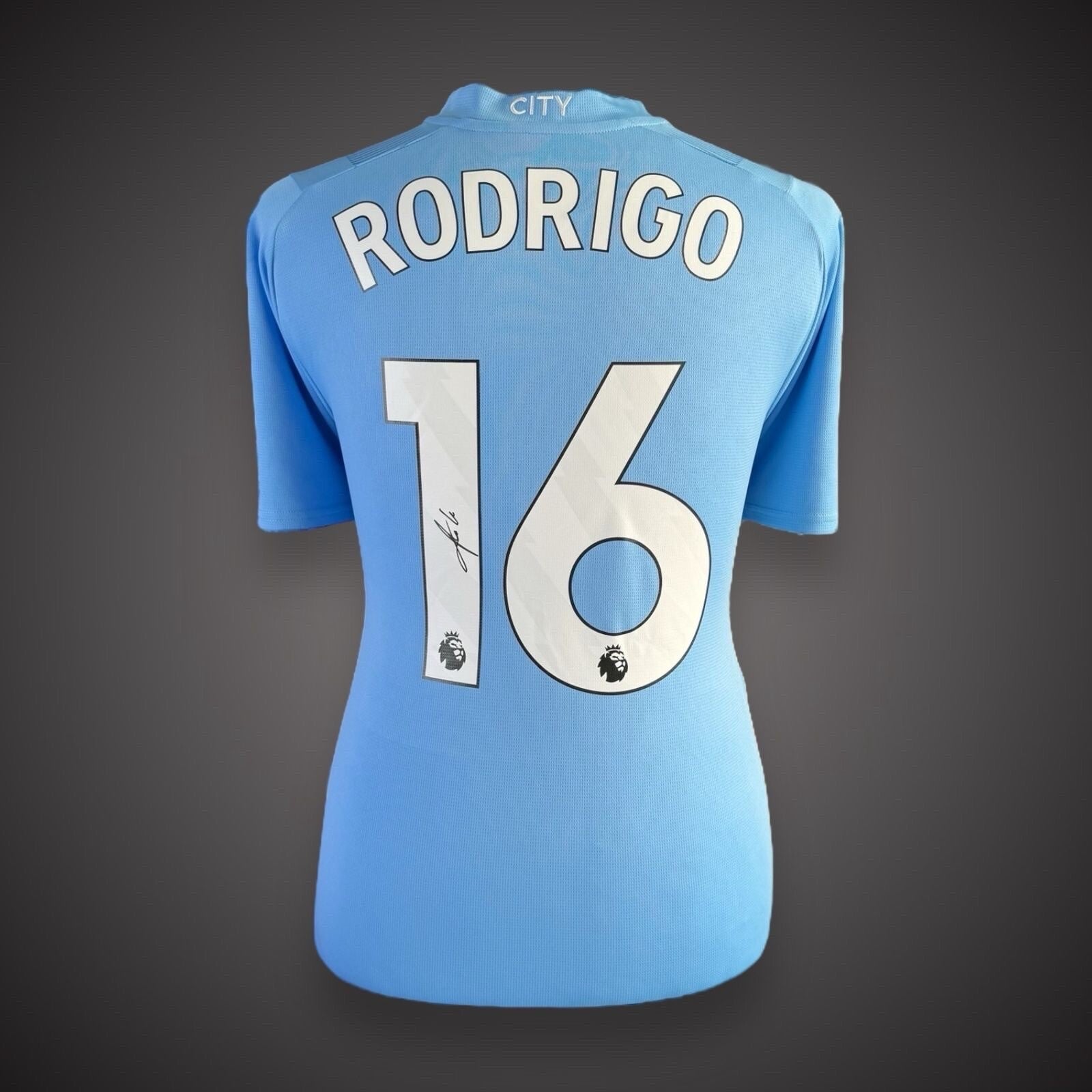 Rodrigo Hand Signed Manchester City Football 2023/24  Shirt With COA £2200