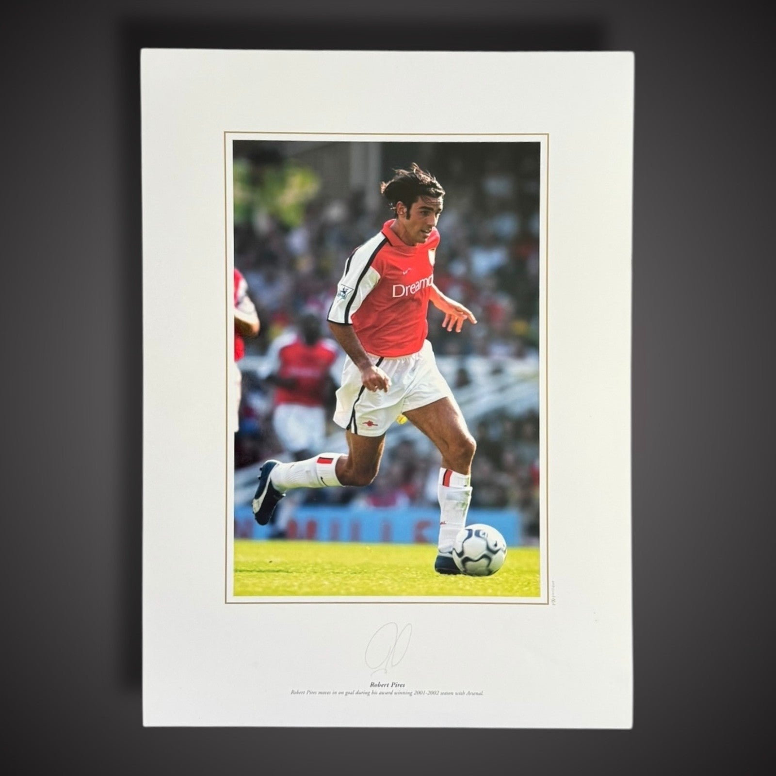 Robert Pires Hand Signed Arsenal Photograph £25 12X160