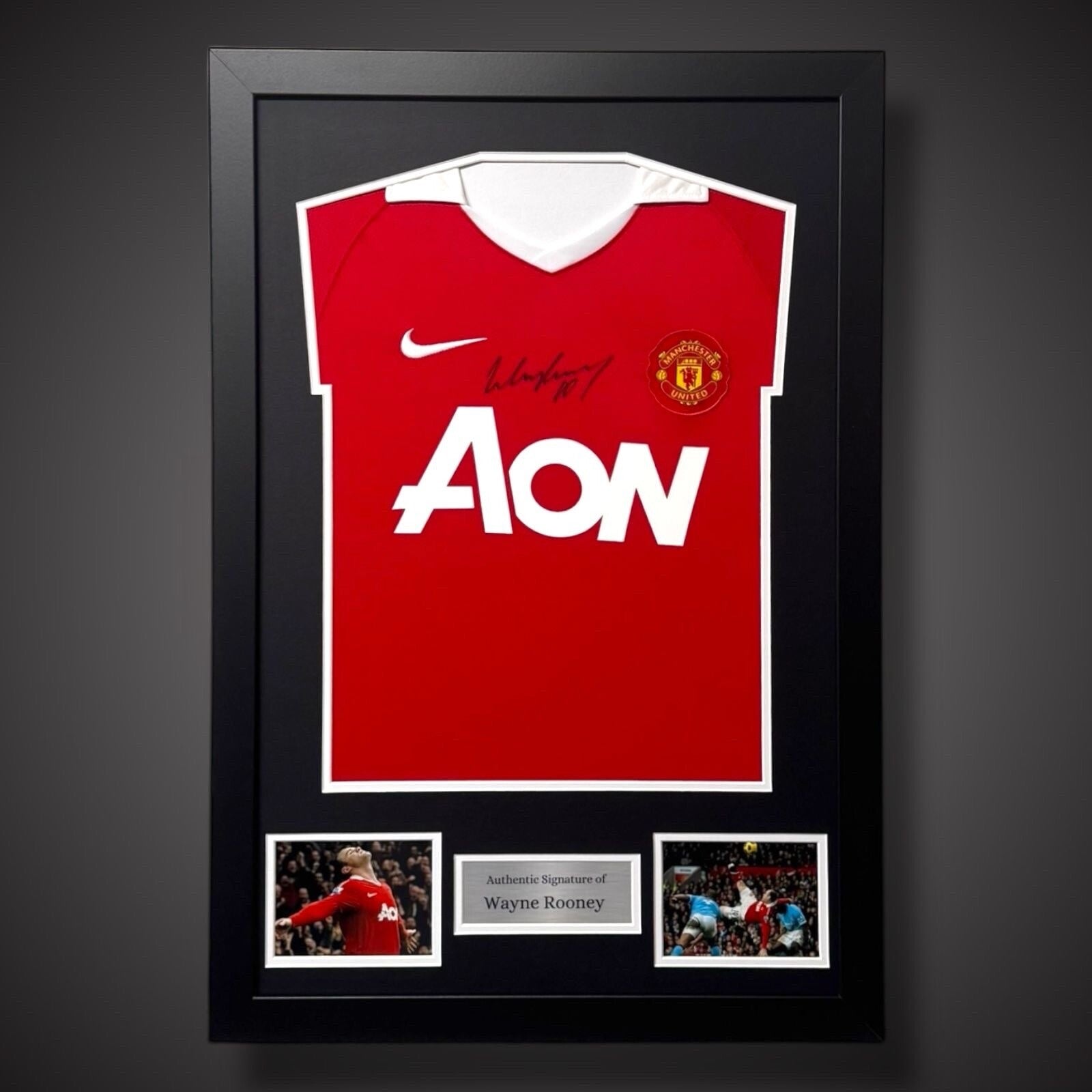 Wayne Rooney Hand Signed 2010/11 Framed Manchester United Shirt With COA £1850