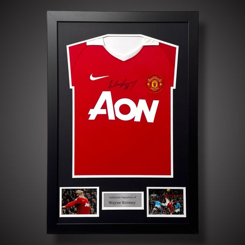 Wayne Rooney Hand Signed 2010/11 Framed Manchester United Shirt With COA £1850