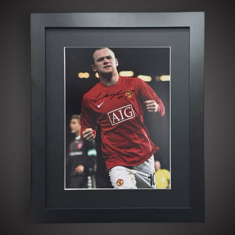 Wayne Rooney Manchester United Hand Signed  And Framed Photo With COA £790