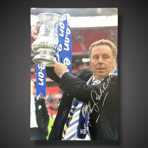 Happy Redknapp Portsmouth Manager Hand Signed Photo With COA £15 12x8 Inches0