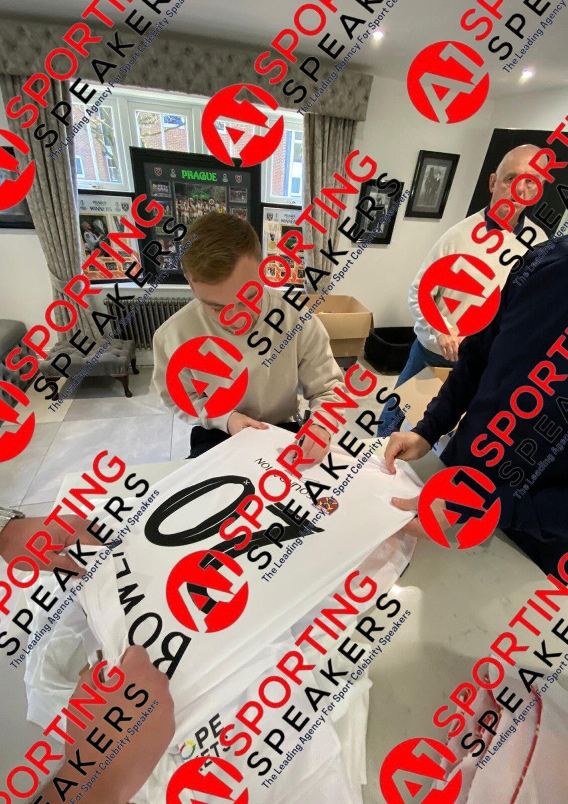 Jarrod Bowen West Ham Europa Winners Back Signed Shirt Private Signing COA £3392