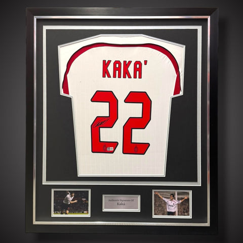 Kaka AC Milan Hand Signed And Deluxe Framed Football Shirt  With COA £4990
