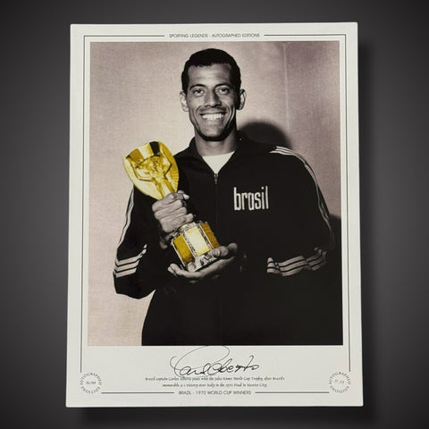 Brazilian Legendary Captain The Late Great Carlos Alberto Signed Photo £109.991