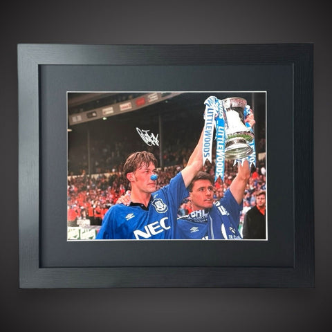Framed Duncan Ferguson Hand Signed Everton Photograph £59.98 With COA0