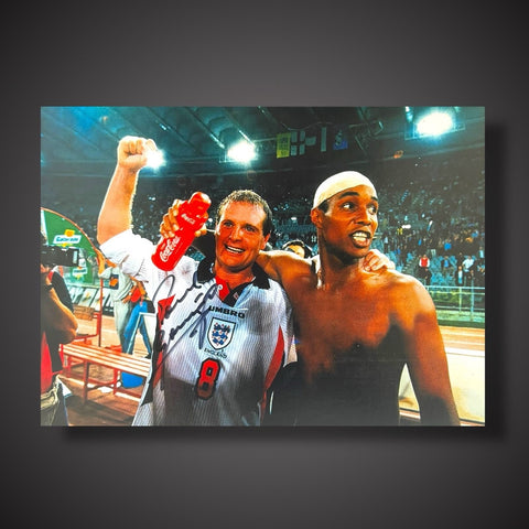 Paul Gascoigne Hand Signed England Football Photograph £29.99 12X160