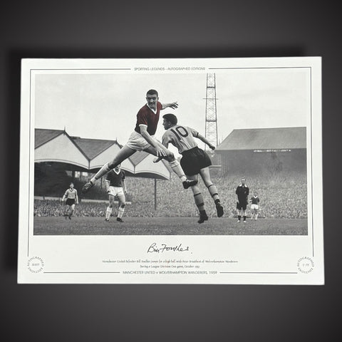 FRAMED Bill Foulkes - Manchester United Hand Signed Photo £451
