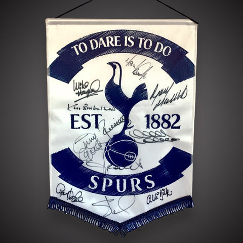 Tottenham Hotspur “SPURS” Signed By 11 Pennant  £650
