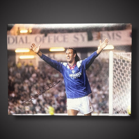 Mark Hateley Hand Signed 16x12 Rangers Photo £250