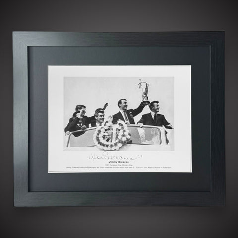 Framed JIMMY GREAVES 1963 European Cup Winners Cup Signed Photo £44.99 16X200