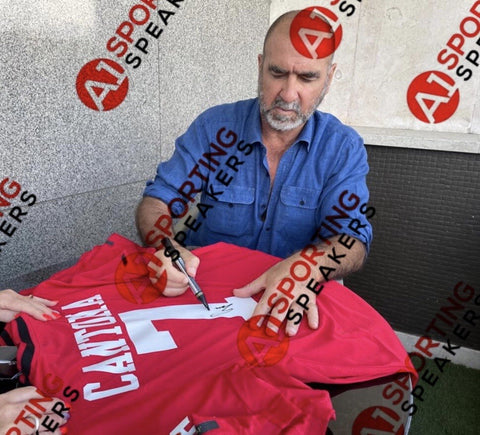Eric Cantona Hand Signed And Framed Manchester United Shirt £2751