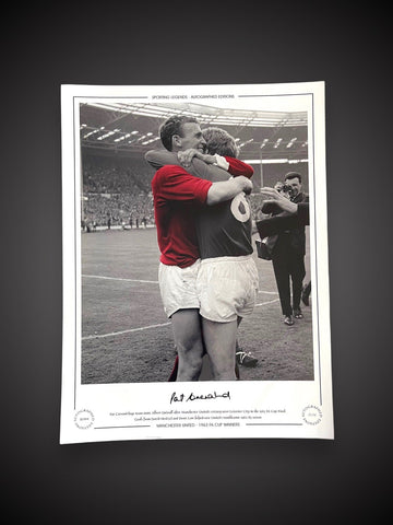 Pat Crerand Hand Signed Photo- Manchester United 1963 FA Cup Winners £250