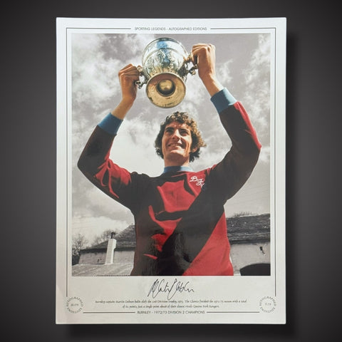 Burnley Martin Dobson Hand Signed Photo-  £250