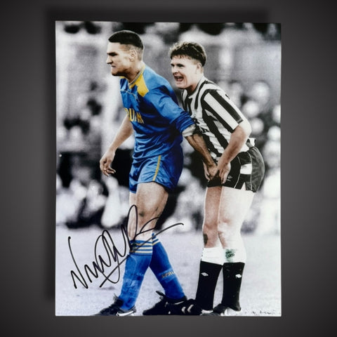 Vinnie Jones Wimbledon Signed Photo Grabbing Gazza £49.99 12X160
