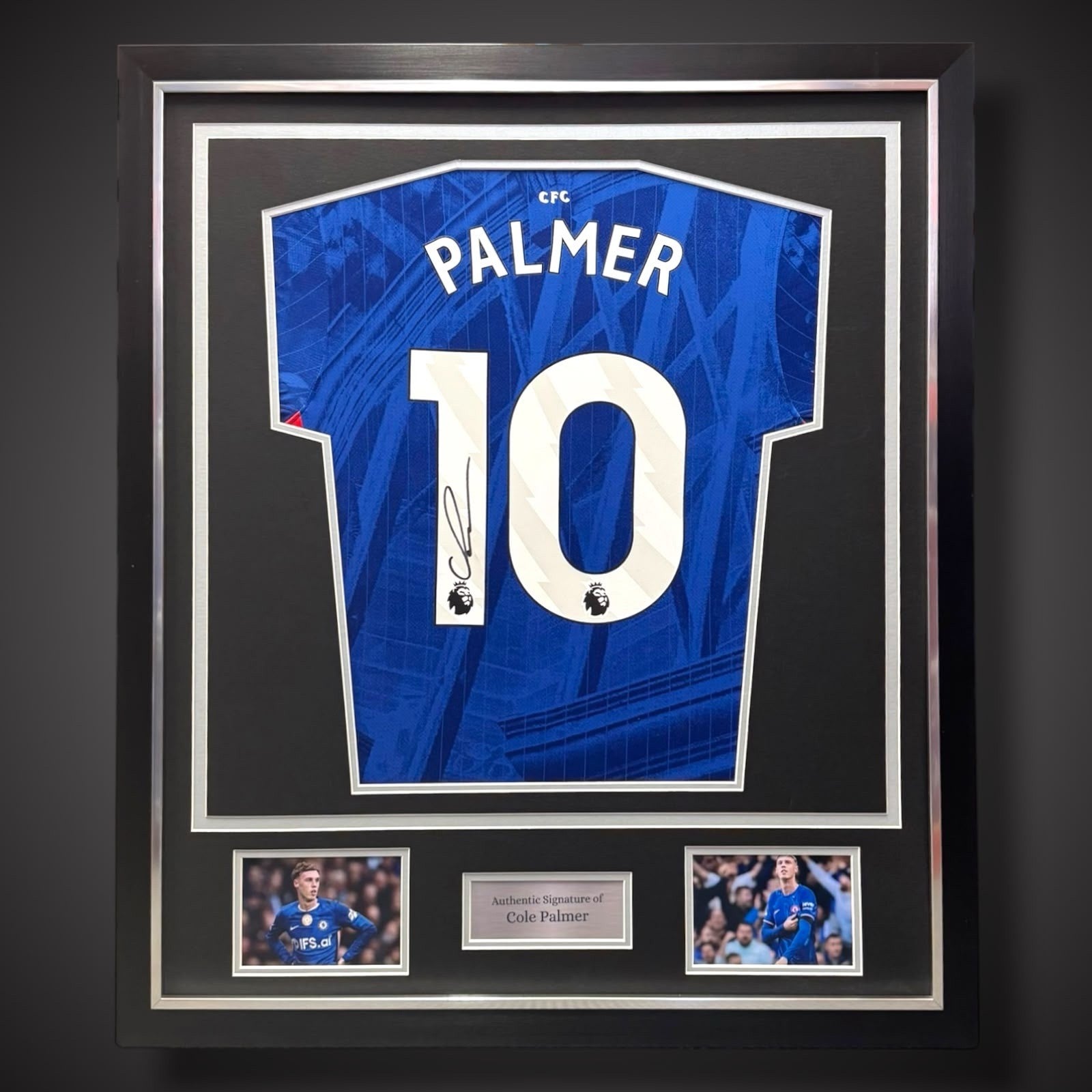 Cole Palmer Hand Signed And Deluxe Framed Chelsea Football Shirts With COA £4990