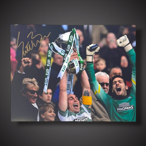 Scott brown Celtic Hand Signed Football Photo £350
