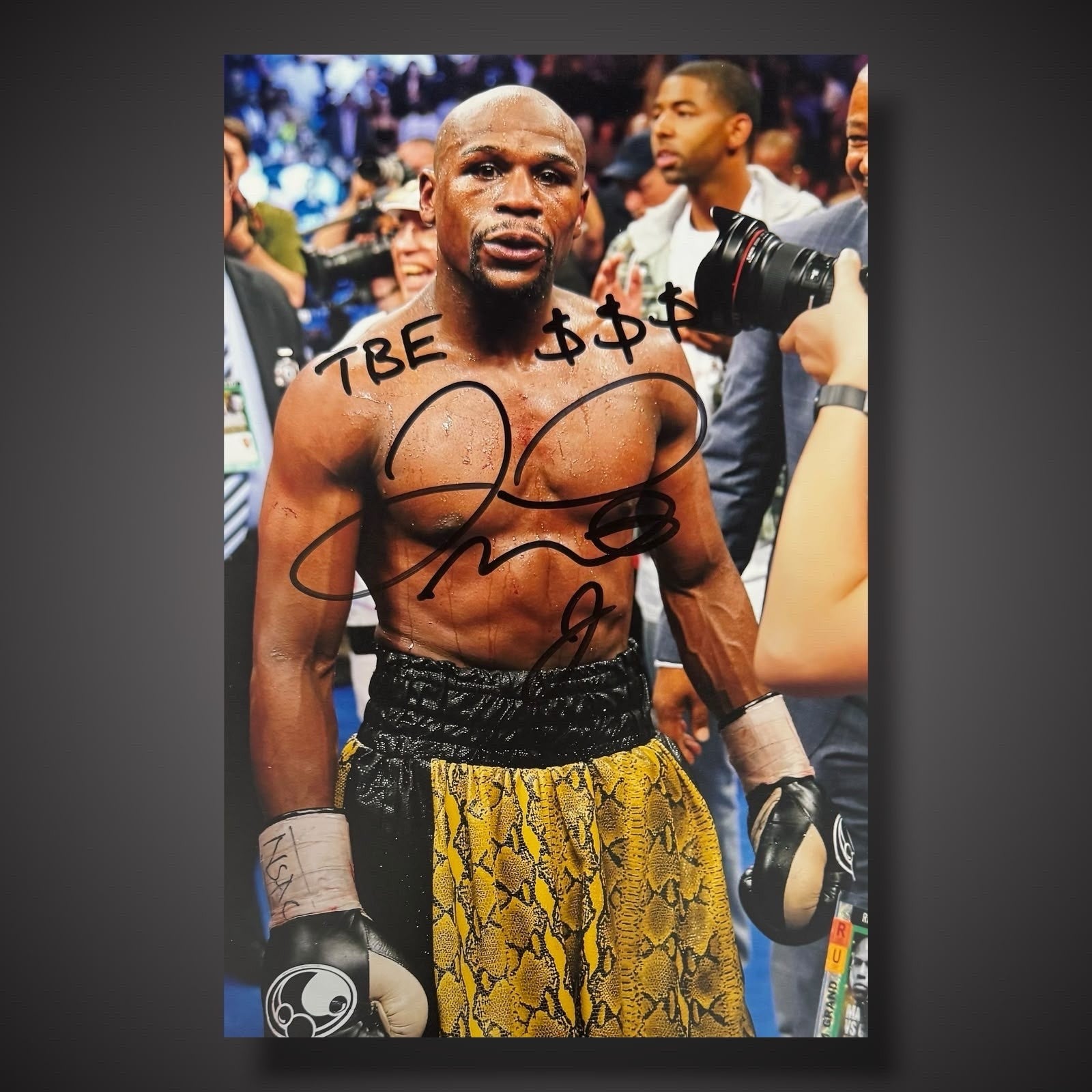 Floyd Money Mayweather TBE Hand Singed 12x8 Photo £349 With COA0