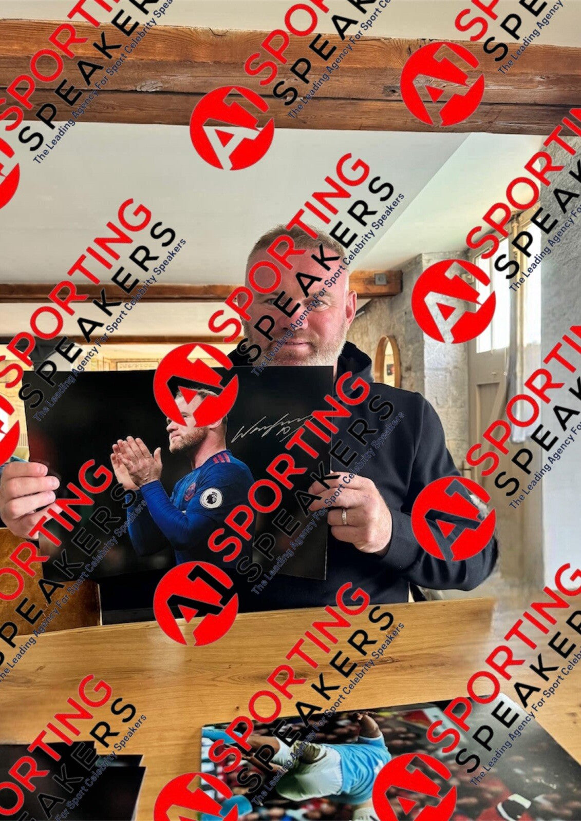 Wayne Rooney Manchester United Hand Signed 16x12 Size Photograph With COA £39.991