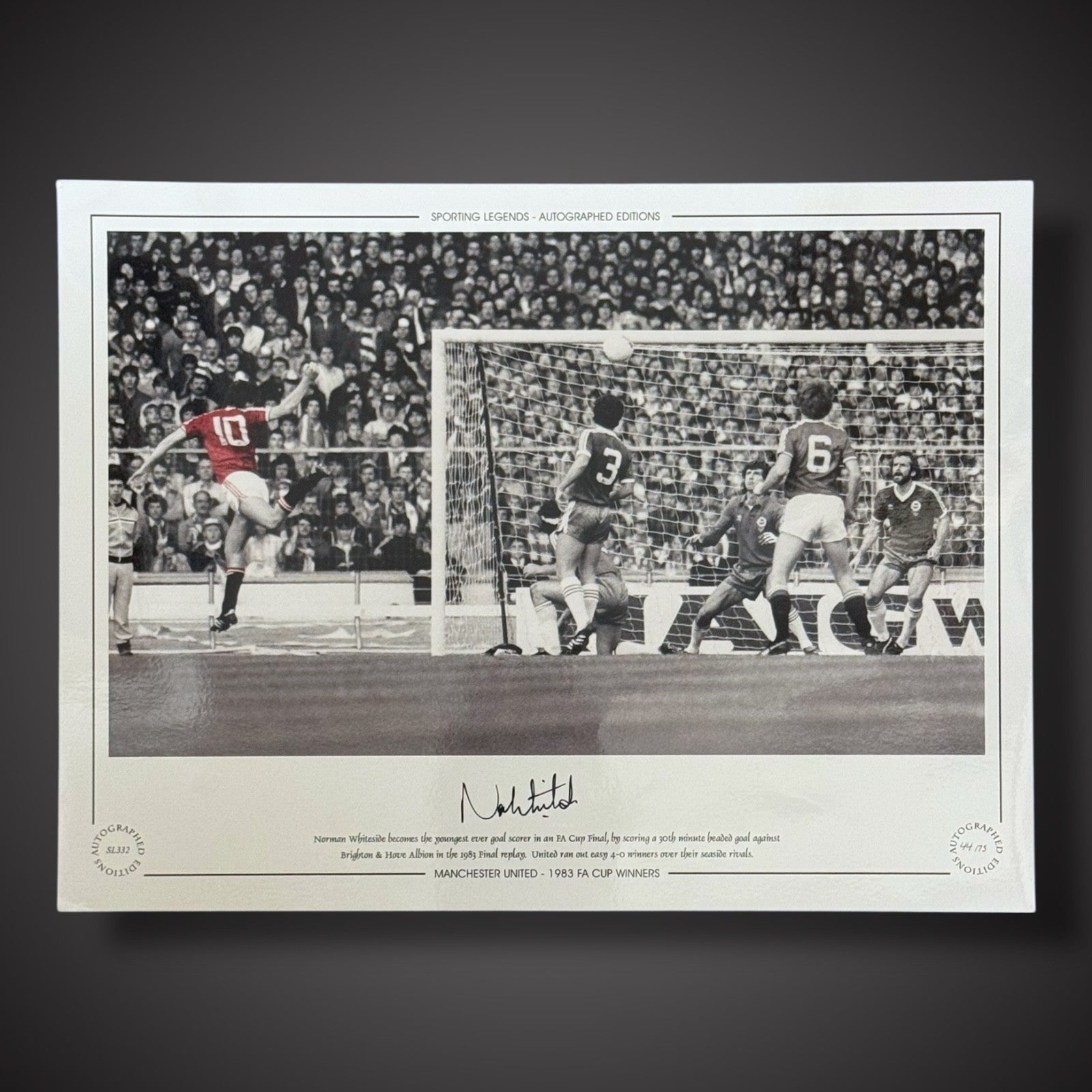 Manchester United 1983 Norman Whiteside Signed Photo £250