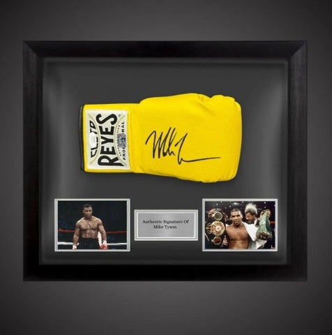 Framed Mike Tyson Hand Signed Reyes Boxing Glove With COA £425 Limited Stock0