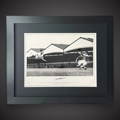 FRAMED Nat Lofthouse Signed Bolton Wanderers Photo: 1952 £450