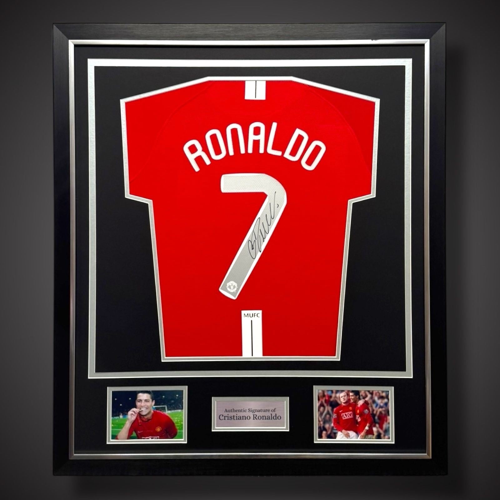 Cristiano Ronaldo CR7 Signed & Deluxe Framed Manchester United 7 Shirt COA £6500