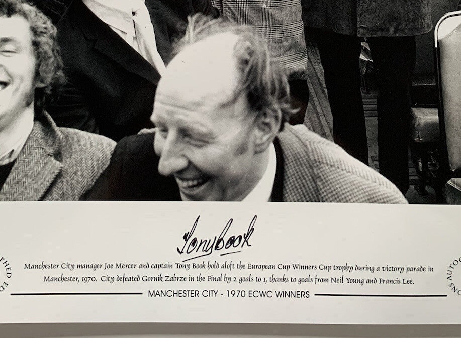 Manchester City-1970 ECWC Winners -  Tony Book Signed Photo £251