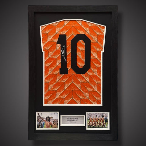 Ruud Gullit Hand Signed & Framed Netherlands Football Shirt With COA £2990