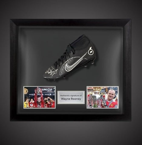 Wayne Rooney Signed Football Boot - Manchester United  In A Dome Frame £2590