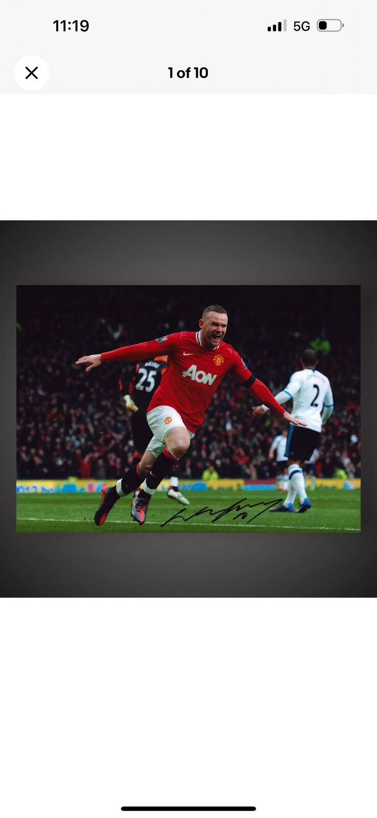WAYNE ROONEY 4 SIGNED 12x8 Photographs Private Signing 4 COA’s Trade Deal £79.992