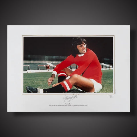 Framed George Best Manchester United Signed 16 x12 Photo Rare £5291